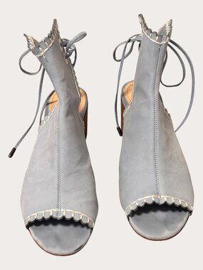 Schutz Middy Blue Sandals Size 8.5 – 2.5” Heel – New